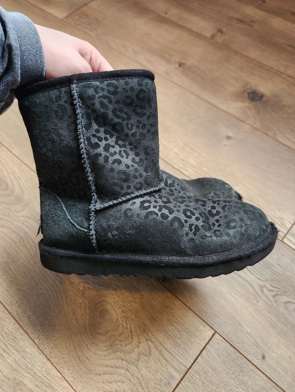 Size 3 Girls Cheetah Print UGG Boots